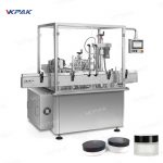 Automaattinen pyörivä kosmeettinen kermapurkki, joka täyttää tiivistysruuvin korkkilinjan