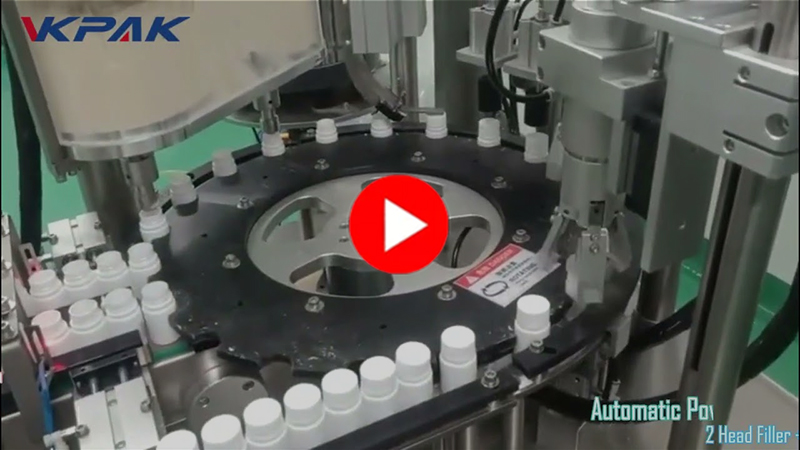 Monoblock-jauhepullon täyttö- ja korkkikone