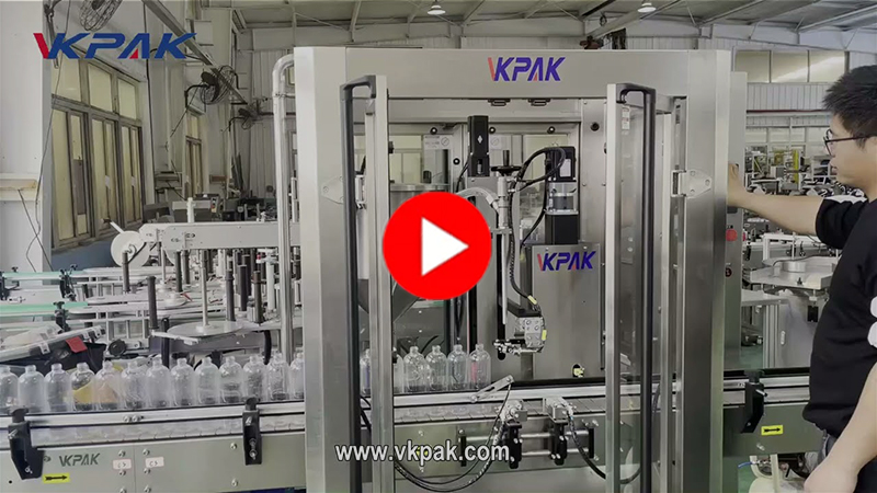 Yhden pään täyttölinja kastikkeelle, shampoolla