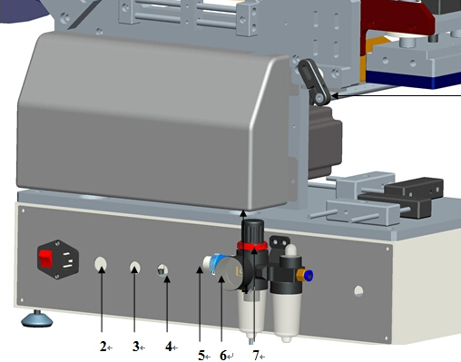 Nokkapussit Muovipussien merkintäkone Puoliautomaattinen tasaiselle pinnalle