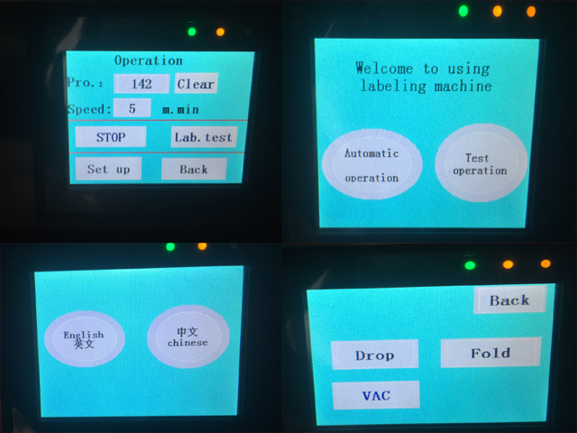 ohjauskyltti näytön sisällä koneen käyttöä varten