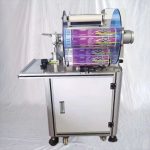 Puoliautomaattinen makkaralipun merkintä taitettava tarratarrakone